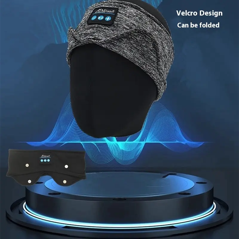 Bluetooth Sleep Headphones Headband Wireless Music Eye Mask Headband for Side Sleepers Workout Travel