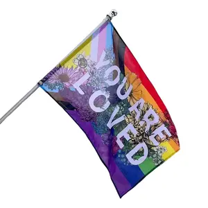 You Are Loved Pride Flag, LGBTQ Progress Pride Flag