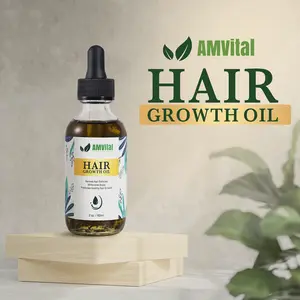 AMVital Hair Oil Promotes Healthy Hair Growth Haircare Serum Nourishing Comfort Restore wild growth  green Moisturize Blend Smooth  Hydrate Daily Glossy Lightweight