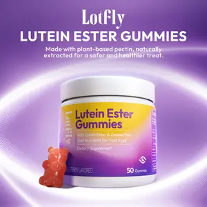 [for Creators] LOTFLY Lutein Ester Gummies with Zeaxanthin | Blueberry Flavor, Individually Packed Supplement with Natural Vitamins for Eye Health, Antioxidant, Fitness Healthcare