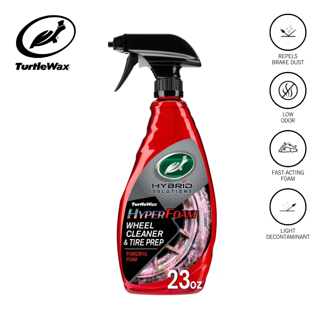 Hybrid Solutions® Hyper Foam Wheel Cleaner & Tire Prep, 23 fl oz