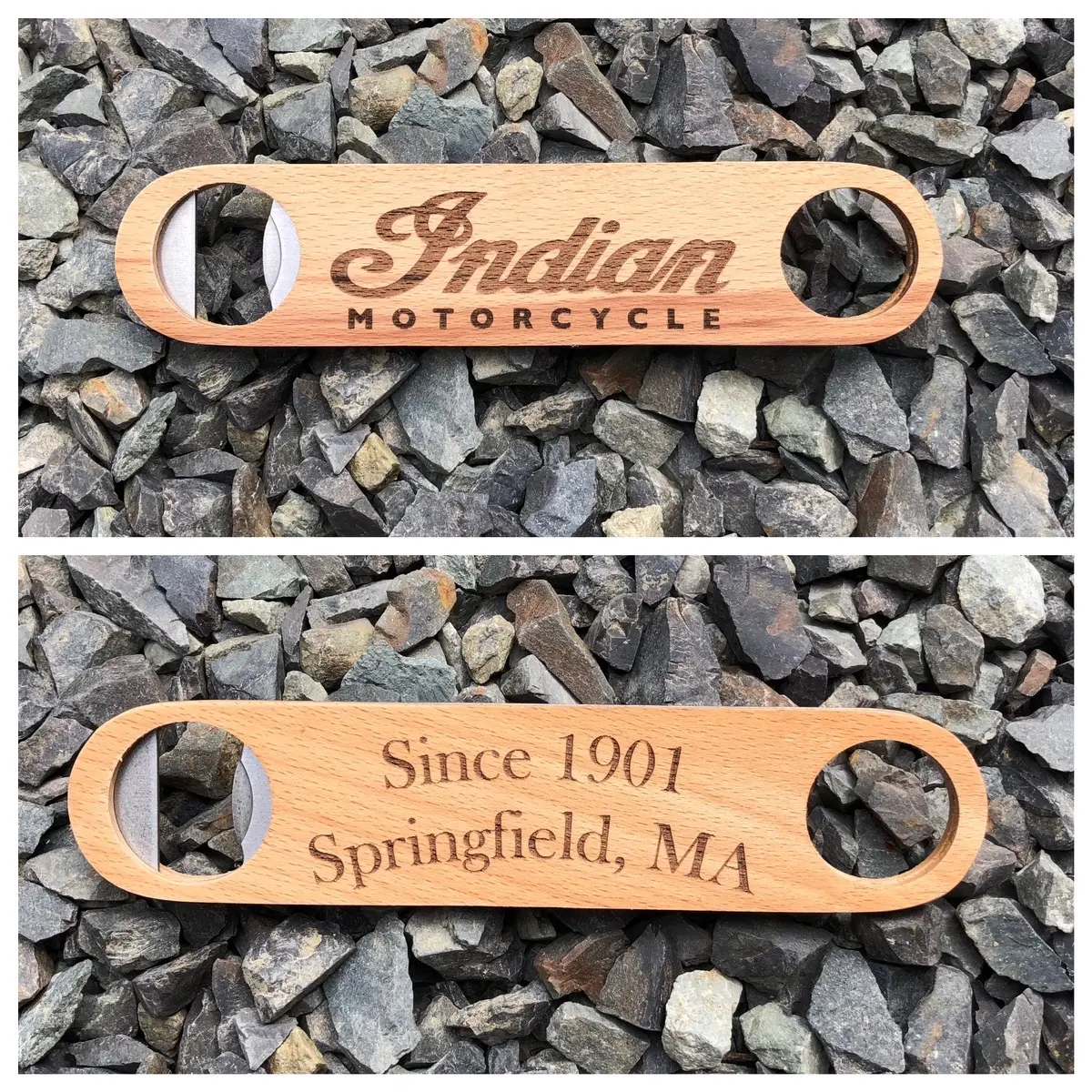 Indian laser engraved custom wood bottle opener