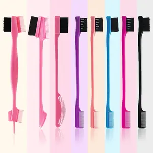 Edge & Back Brushing Comb Set - 8 Counts Hair Styling Comb Set for Women with Rat Tail Brush for Edge Control and Slicking Hair Haircare Smooth