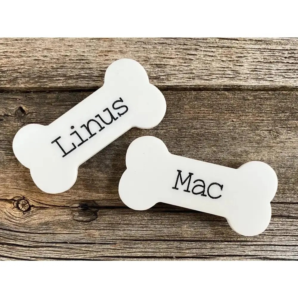 Custom Engraved Dog Bone Refrigerator Magnet