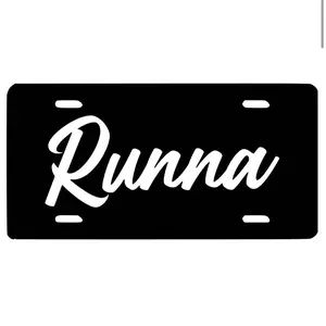 Runna License Plate, truck accessories, Car tags, front license plate for trucks, custom license plate