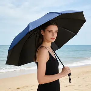 115cm Folding Umbrella, Windproof & Waterproof Design, Large Sun & Rain Protection, Ideal for Travel & Family Use, Wind Resistant Umbrella