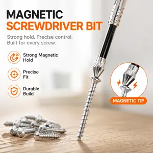 K5 Anti Slip Impact Driver Bit Set Magnetic Screwdriver Bits High-Magnetic Anti Slip Drill Bits for Power Tools Strong Durability for DIY Home Repair & Woodworking Projects