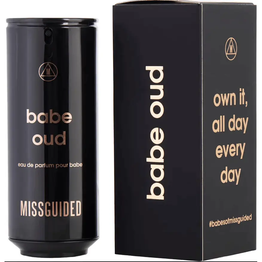 Missguided Babe Oud Women's EDP Aerosol Spray - Feminized, Oud, Spray-Based Fragrance, 2.7 fl oz, New in Box, Feminized Women's Fragrance, Oud Women's Fragrance