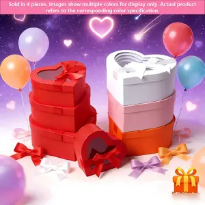 Perfect for Gifts! 4-Piece Heart Boxes Valentine’s & Mother’s Day Must🎁 Surprise Gifts