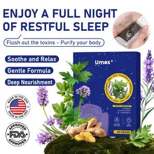 【Limited-time flash sale】Umex 1 Deep Relaxing Foot Patches,With Ginger, Lavender, Ginseng & Chamomile — Soothe tired feet, relieve stress, promote relaxation & improve sleep.