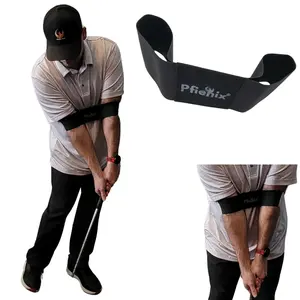 Pfienix SwingSync Arm Correcting Golf Band. Golf Swing Training Aid for Improved Consistency & Ball Striking, Fixes Chicken Wing, Keeps Arms Connected, Elastic Design