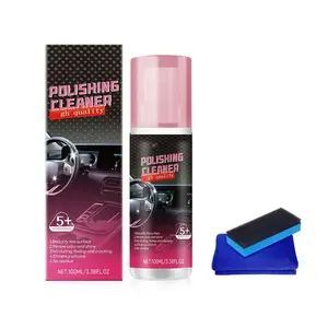 Waterless Car Spray Wax & Interior Detailer, 3.4 oz Multi-Surface Car Cleaner for Leather, Plastic & Rubber, UV Protection Trim Restorer, Quick Shine Auto Detailing Cleaning Kit for Interior & Exterior Use fathersdaygift