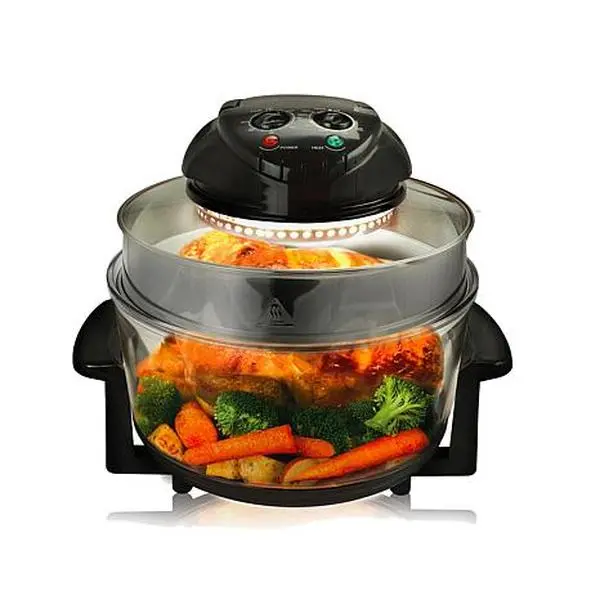 MegaChef Multipurpose Countertop Halogen Oven Air Fryer/Rotisserie/Roaster in Black MegaChef Multipurpose Countertop Halogen Oven Air Fryer/Rotisserie/Roaster in Black