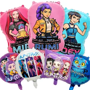 7PCS Kpop Foil Balloons, K Pop Girls Character Aluminum Foil Balloons for Girl Party Decorations Scene Arrangement Supplies
