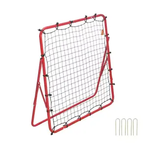 Soccer Rebounder Rebound Net, 39 In. X 39 In., Portable Football Training Gift, Adjustable Angles, for All Ages SVOPES