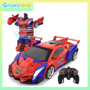 Growsland Transform RC Cars are designed for children aged 4-7, 8-12, and feature 2.4 GHz remote control, 1:18 scale transformation, and a one-button deformation function. This product is a perfect gift for boys aged 3-5.