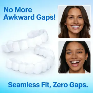 【TikTok Trending Hack】1-Minute Glow Up Cosmetic Snap-In Veneers Viral Smile Cover Instant Transformation Natural White Realistic Appearance Visual Look Enhancer Tool Unisex