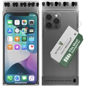 (TM) Protective Phone Case Wrap  by Microban(R) -10 Packs - Ultra-Thin Easy Apply Contact Film for Phones, Scratch-Resistant, Easy Removal,  Device Hygiene