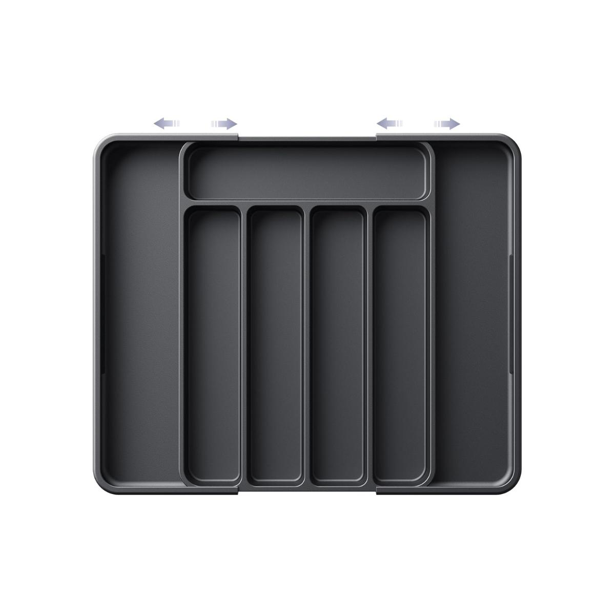 Super Deal Silverware Organizer Expandable Kitchen Utensil Drawer Organizer with 8 Compartment Large Cutlery Organizer Tray for Forks Knives, BPA Free Flatware and Cutlery Holder