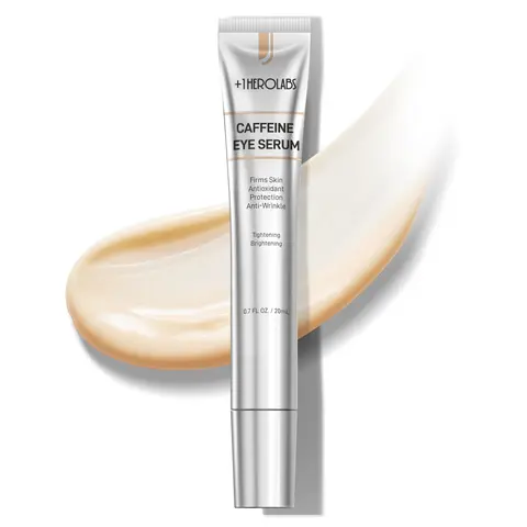 Caffeine Eye Cream for Firming & Brightening - With Hyaluronic Acid & Vitamin E to Smooth Wrinkles - Intensely Hydrating & Revitalizing Treatment