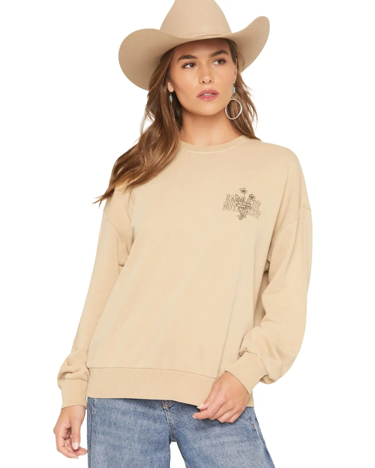 White Crow Women's Women'S Saddle Up Buttercup Crewneck Sweatshirt - Pt254855bb