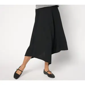 BEAUTIFUL by Lawrence Zarian Regular Asymmetric Rib Knit Skirt