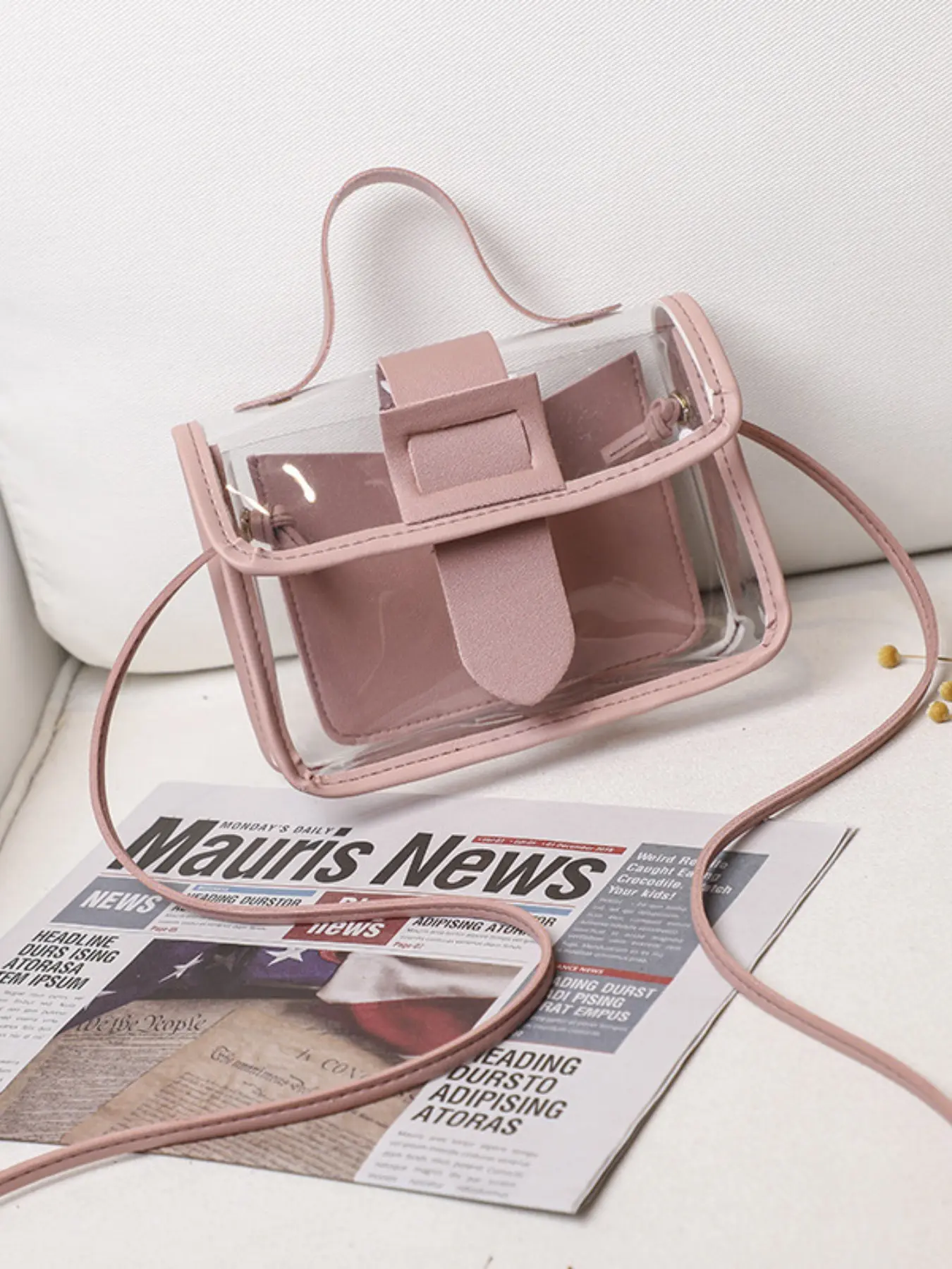 Transparent PVC Crossbody Bag for Women, Summer Fashion Shoulder Bag, Versatile Handbag for Travel, Holidays, Gifts, Clear Crossbody Bag, Multiple Colors Available