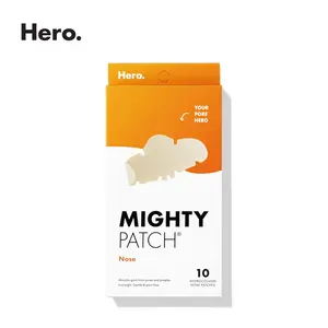 Hero Mighty Patch Nose Pimple Patches, Large Hydrocolloid Pore Strips, 10 CT