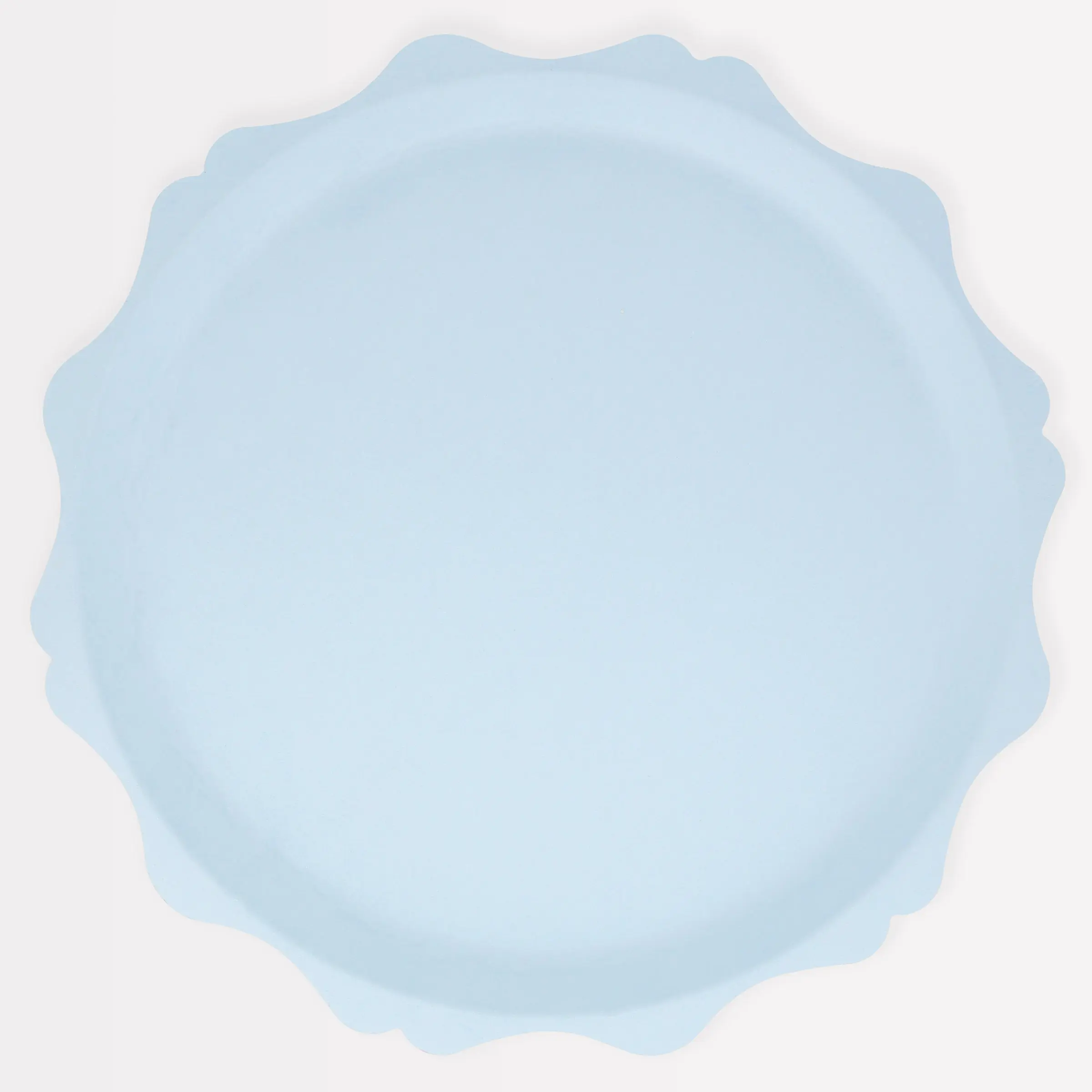 Blue Decorative Edge Compostable Large Plates (x 8)