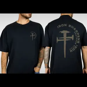 Iron Sharpens Iron Christian Gym Shirt Gym Pump Christian Clothes Proverbs Bible Verse Shirt Christian Streetwear Jesus Christian Man Shirtoversized gym shirts