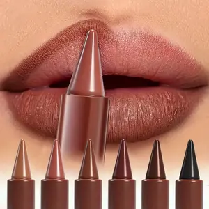 Sam Sugar Chocolate Matte Lipstick, Smooth Creamy Texture, Long Lasting Waterproof, Flawless, 6 Rich Shades for Daily & Party Makeup