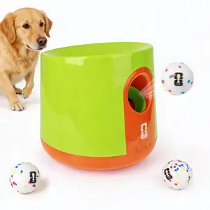 Official FIFA World Cup 2026-Dog Automatic Ball Launcher for Large Dogs Ball Thrower Machine Outdoor Indoor Use Interactive Dog Toy,Included 3 Rubber Fetch Soccer Balls