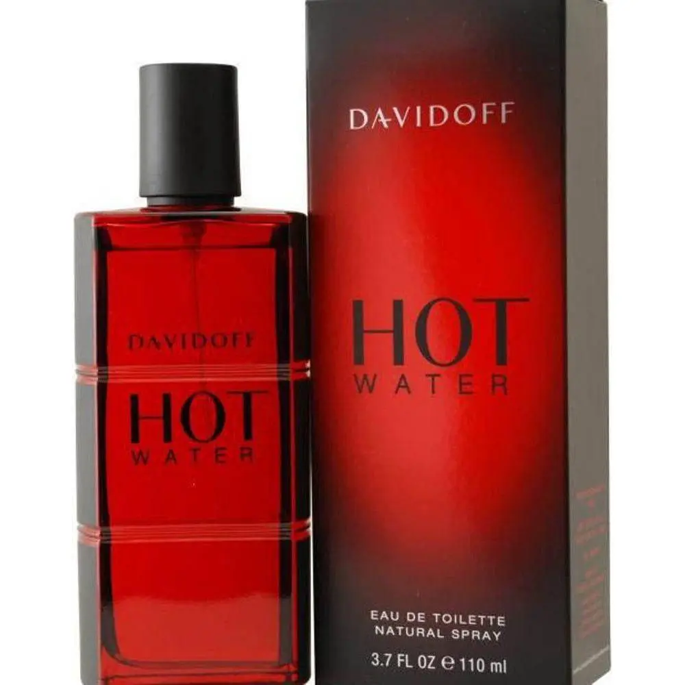 Davidoff Hot Water Eau de Toilette for Men, a Bold Woody Fragrance and Spicy Signature Scent with Latent Heat, Absinthe and Patchouli Base, 3.7 fl oz Spray, Woody Aromatic Fragrance, 3 To 3.9 Fl Oz