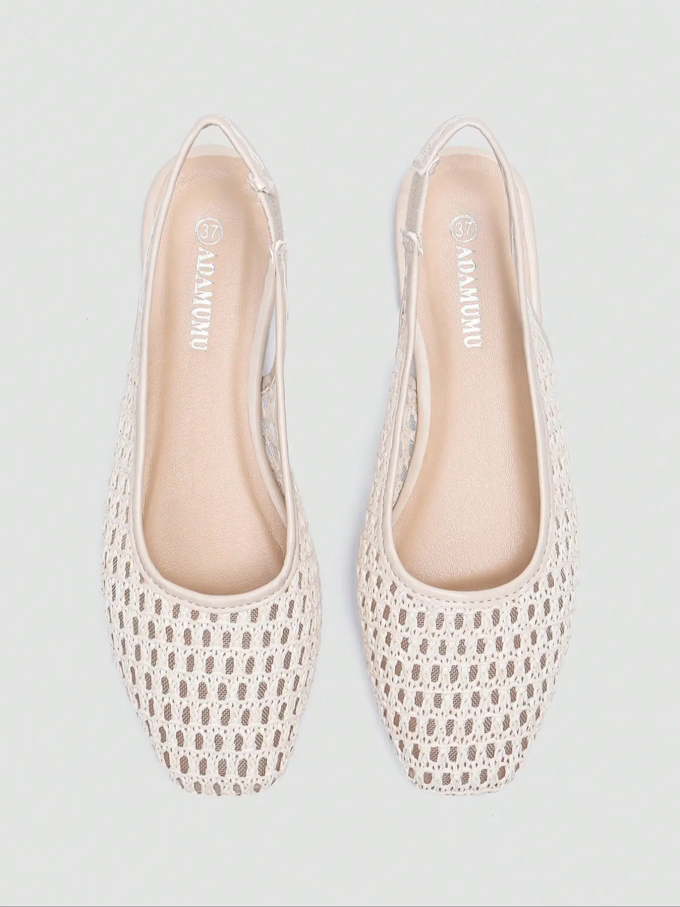 Women's Woven Slingback Sandals, Elegant Casual Footwear for Commute and Daily Wear, Stylish Comfortable Shoes for Women, Summer Flats