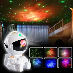 Astronaut Star Design Night Light, USB Powered Desktop Starry Sky Light, Decorative Light For Home Bedroom, Living Room & Kids Room, Aurora Projector Lamp, LED Star Light