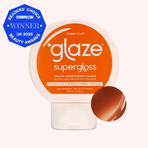 Supergloss Semi Permanent Copper Hair Color Dye - Glycerin & Strawberry Infused, 190ml Liquid, Vibrant Shade Bright Tone, Virgin Hair Home Coloring Solution
