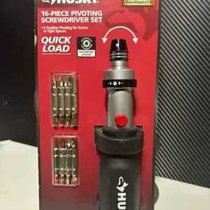Husky 16-piece pivoting screwdriver set