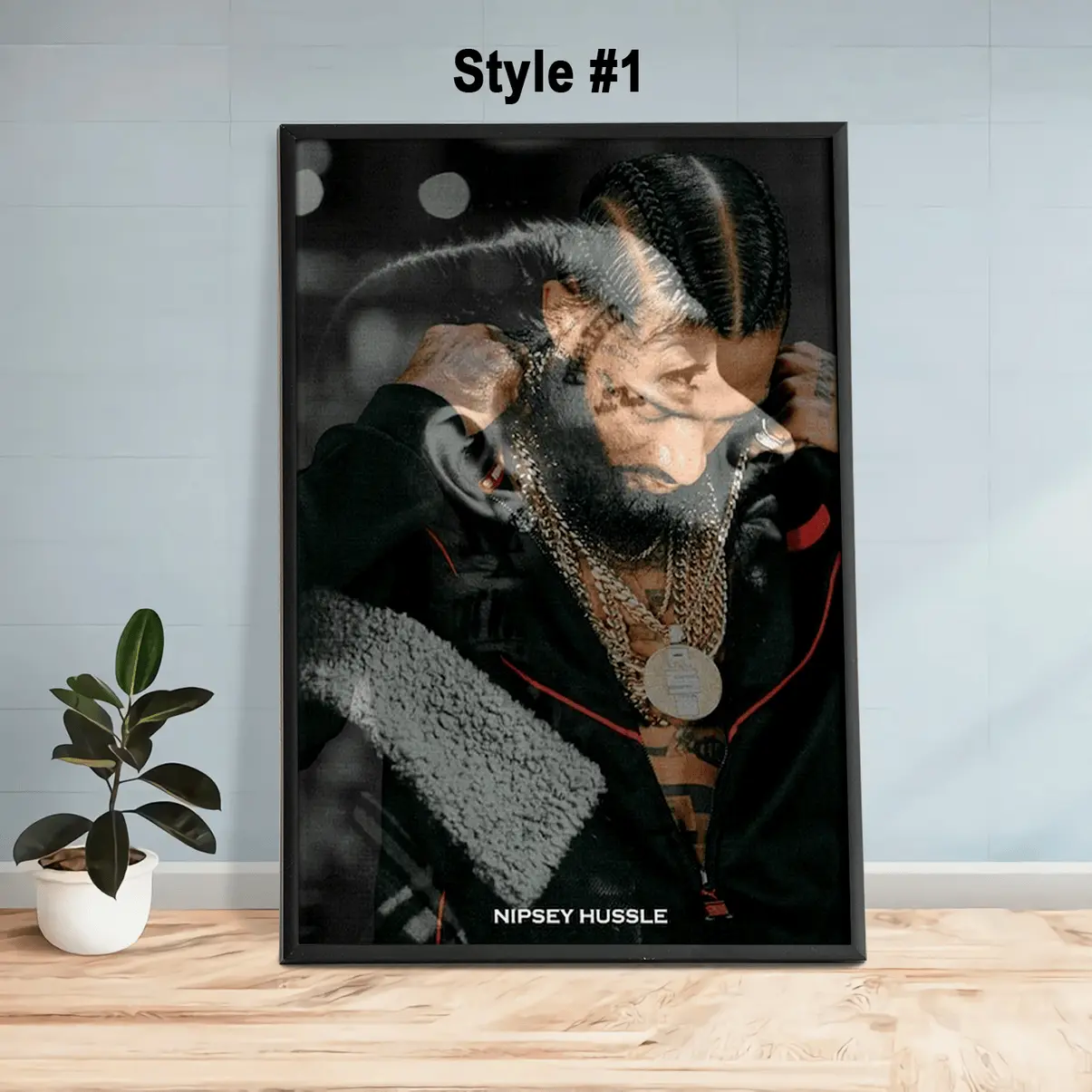 Nipsey Hussle American Rapper Unique Canvas Unique Design Wall Art Poster, Nipsey Word & Saying Quotes Art Canvas Poster, Gifts For All