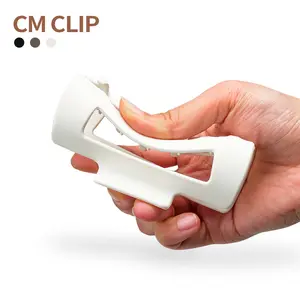 CM Soft Hair Clips for Women, Bendable Claw Clip,  Unsnappable for Thick or Fine Hair, Comfortable Claw Clips , Flexible Scalp-Safe Soft Cozy Clips, Black Brown White Clips 1 Pcs