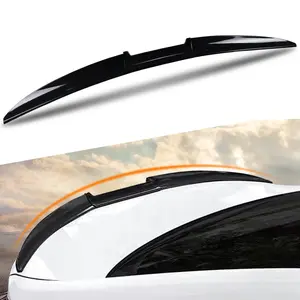 Universal Adjustable Car Rear Trunk Spoiler Lip Roof Tail Wing For Car Sedan Glossy Black for Trunk Rear Window Car Roof 3-Section Adjustable Modification Tail Wing 45.5”-51.1”Easy Installation Fit for Most of Cars