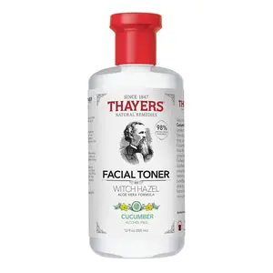 THAYERS Organic Facial Toner with Witch Hazel & Cucumber, Alcohol Free, Ph Balancing, Hydrating, Even Toning, for All Skin Types, Liquid