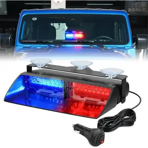 Nilight Strobe Lights, Windshield Working Safety Flash Lights with Suction Cups, Super Bright LED Strobe Lights for Enforcement  Vehicle Truck