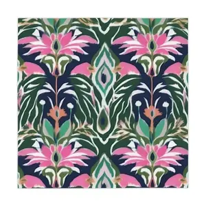 Navy and Pink Tablecloth