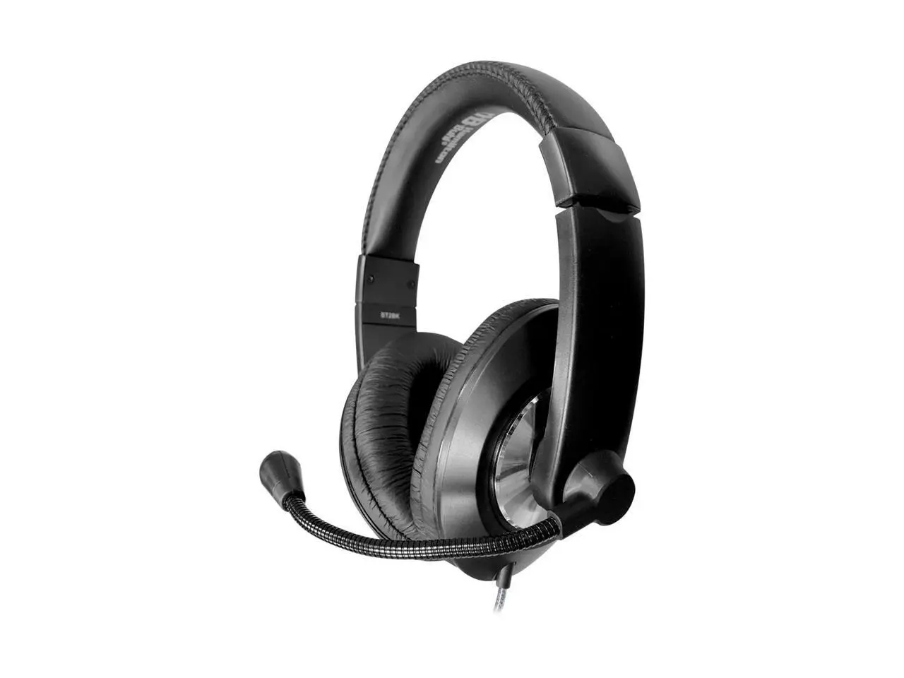 HamiltonBuhl ST2BKU Smart-Trek™ Deluxe Stereo Headset with In-Line Volume Control and USB Plug - Black