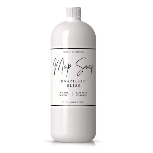 Brazilian Bliss Mop Soap – Highly Scented Mop Soap, Luxury Floor Cleaner with Low Suds, No Residue, for All Mop Types, Made in USA, 32 Oz