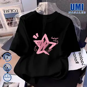 Graffiti Star Graphic T Shirt Unisex Cotton Tee Streetwear Casual Short Sleeve Shirt Trendy Aesthetic T Shirt Men Women