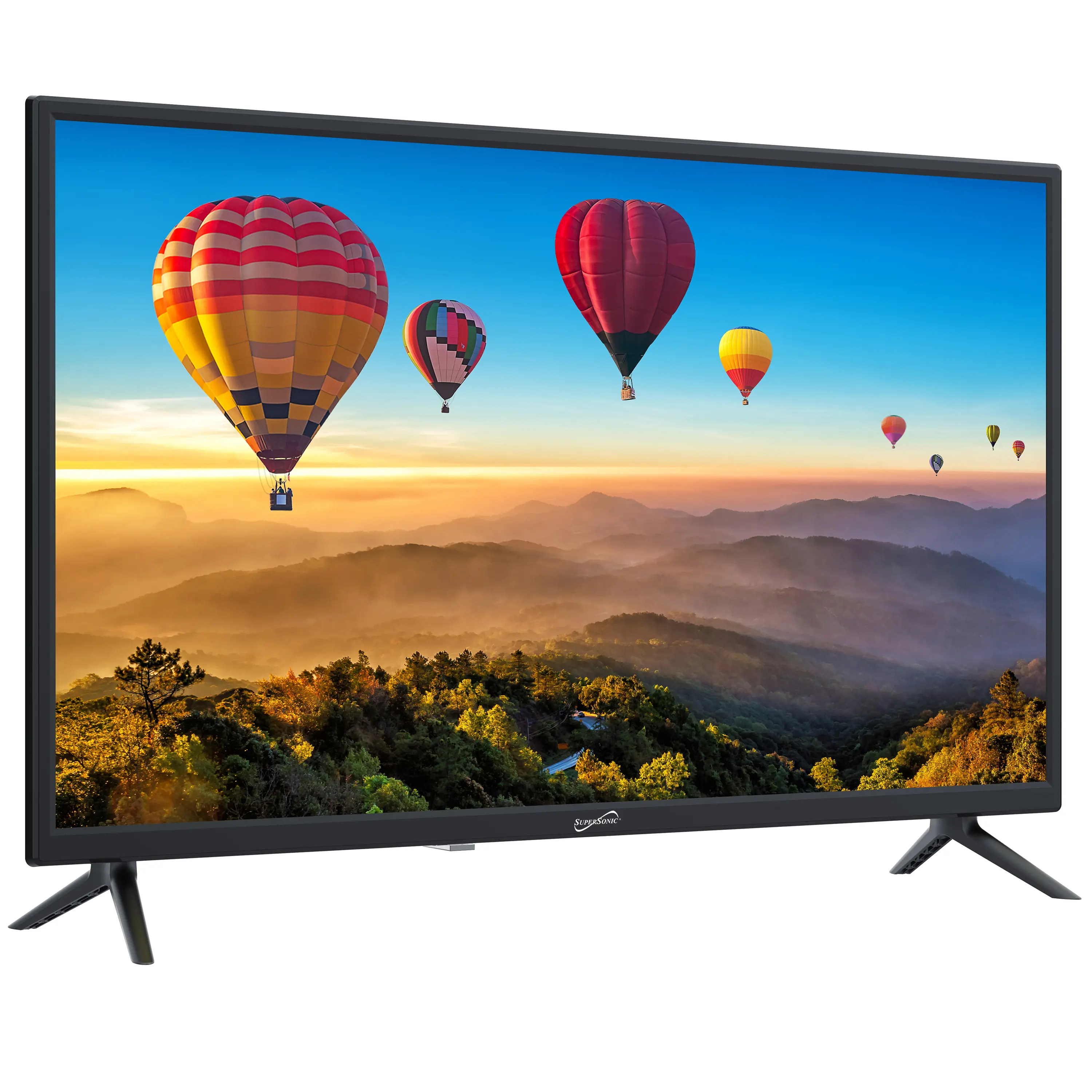 Supersonic SC-3210 32" LED-LCD HDTV with 720p Resolution & 16:9 Aspect Ratio for Clear Bright Display Ideal for Movies TV Shows & Gaming