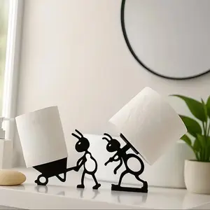 Funny No-Install Toilet Paper Holder, 3D Printed Ant Design, Cute Bathroom Decor, Humorous Napkin Roll Storage Solution, Bathroom Accessories