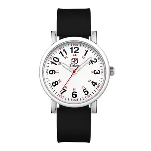Blekon Original Nurse Watch with Second Hand – Nursing Student Essentials Work Watches for Women, Clip-On Analog Wristwatch for Nurses & Medical Students with Sweeping Secondhand (White/Black)