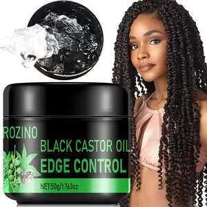 Castor Oil Edge Control, Hair Care Cream, Natural Gloss Hair Care Product for Men & Women, Hair Care & Styling Product for Daily Use, Haircare